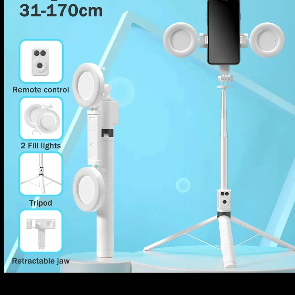 Adjustable Live Tripod with Dual Fill Lights and remote
